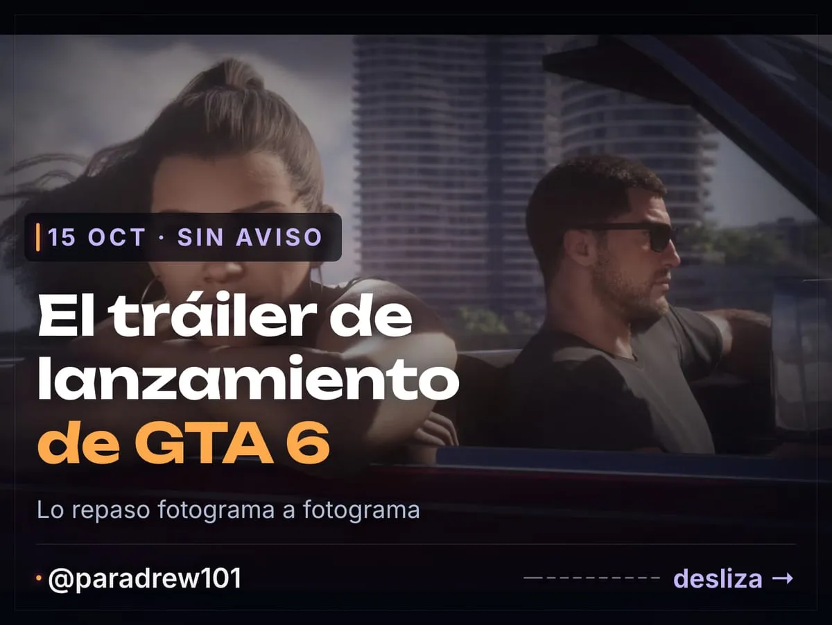 Slide 1 of 10: Tráiler de lanzamiento de GTA 6: análisis fotograma a fotograma