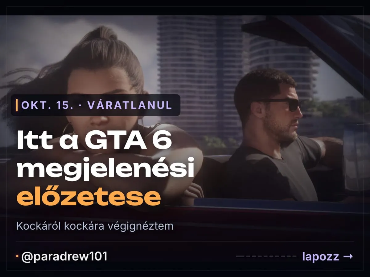 Slide 1 of 10: A GTA 6 megjelenési előzetese kockáról kockára