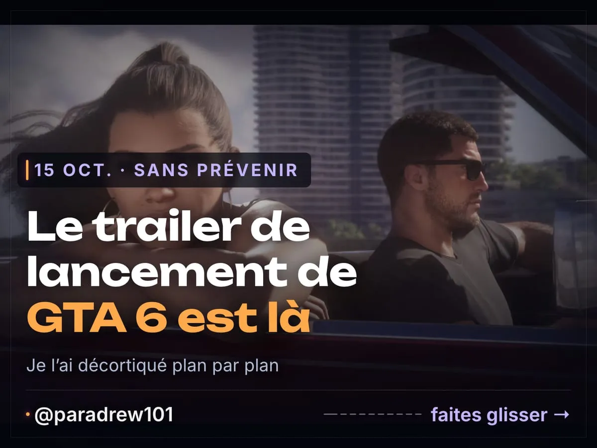 Slide 1 of 10: Trailer de lancement de GTA 6 : l’analyse plan par plan